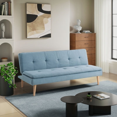 Serta Tristan Futon, Blue, rollover
