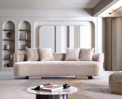 Manhattan Comfort Verandah Sofa, Beige, rollover