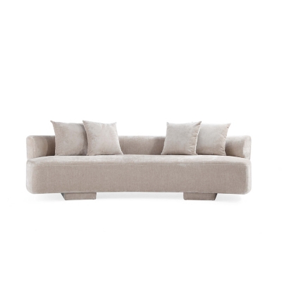 Manhattan Comfort Verandah Sofa, Beige, large