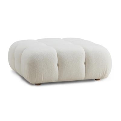 Calliope Ottoman, Cream, large
