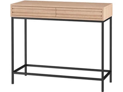 Ren Home Jarrel 2 Drawer Console Table, Natural, large