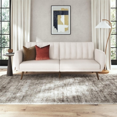 Novogratz Brittany Futon, Ivory, rollover