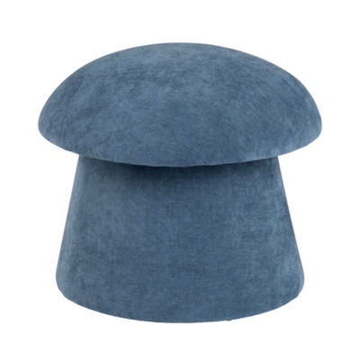 Evolution Mushroom Inspired Ottoman with Storage, Navy, large