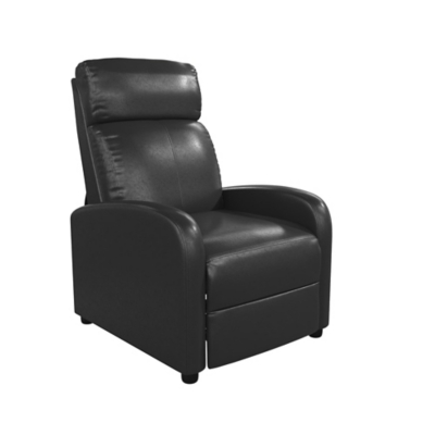DHP Bobby Manual Recliner, Black, large