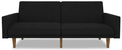 Paxson Linen Futon, Black, large