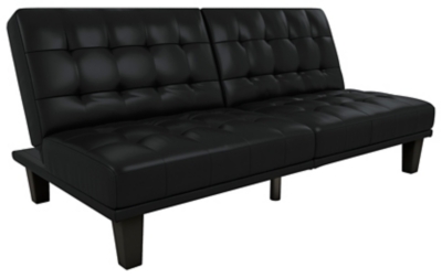 Mark Futon & Lounger, Black, large