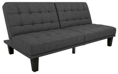 Mark Futon & Lounger, Gray, large