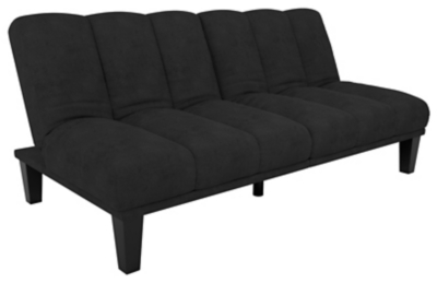 Burke Futon, Black, large