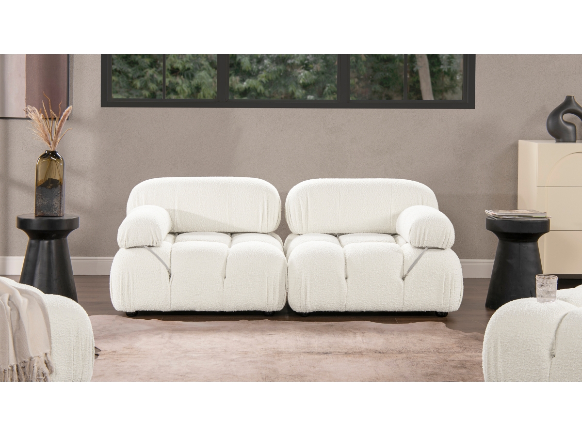 Marcel Bubble Boucle Modular 2-Piece Loveseat Sofa | Ashley