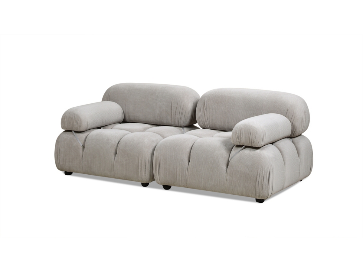 Marcel Bubble Corduroy Modular 2-Piece Loveseat Sofa | Ashley