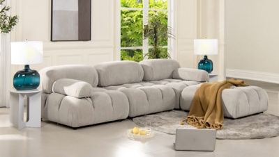 Ashley corduroy clearance sectional sofa