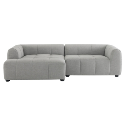 Wide shot of modular sectional assembled