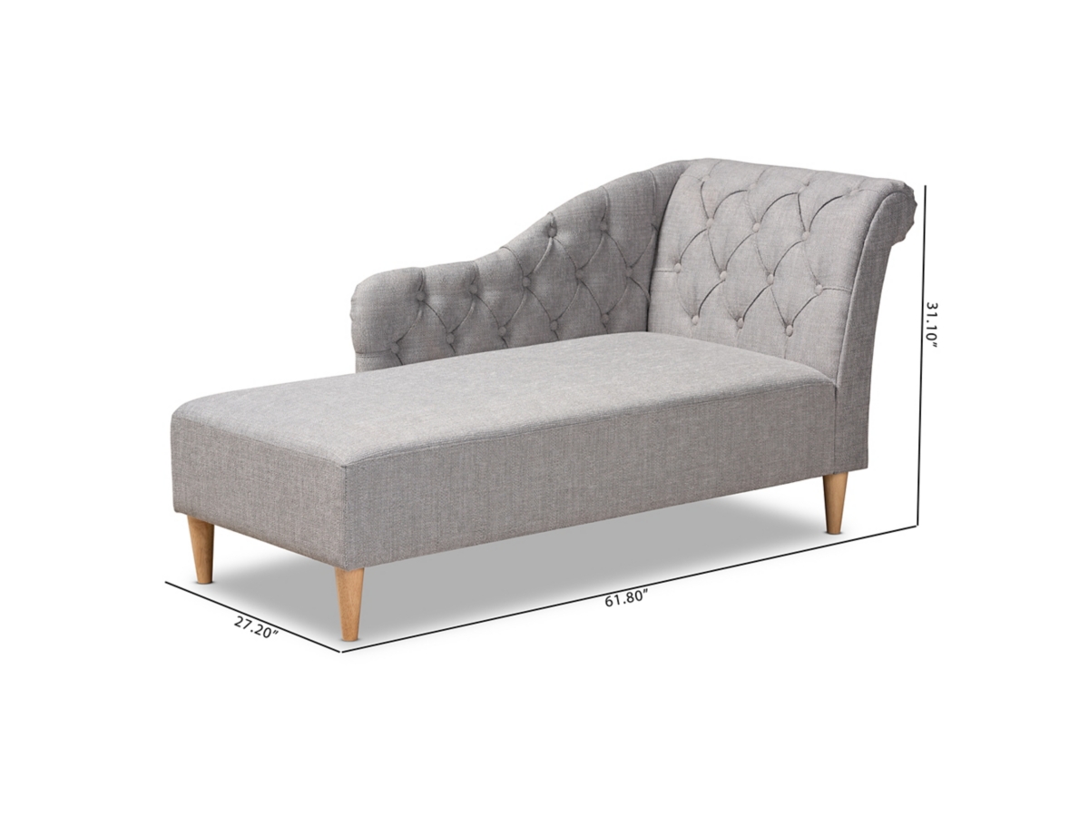 Baxton Studio Chaise Lounge Ashley