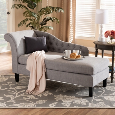 Baxton Studio Chaise Lounge Ashley