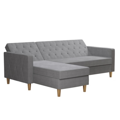 CosmoLiving by Cosmopolitan Liberty Sectional Storage Futon Ashley