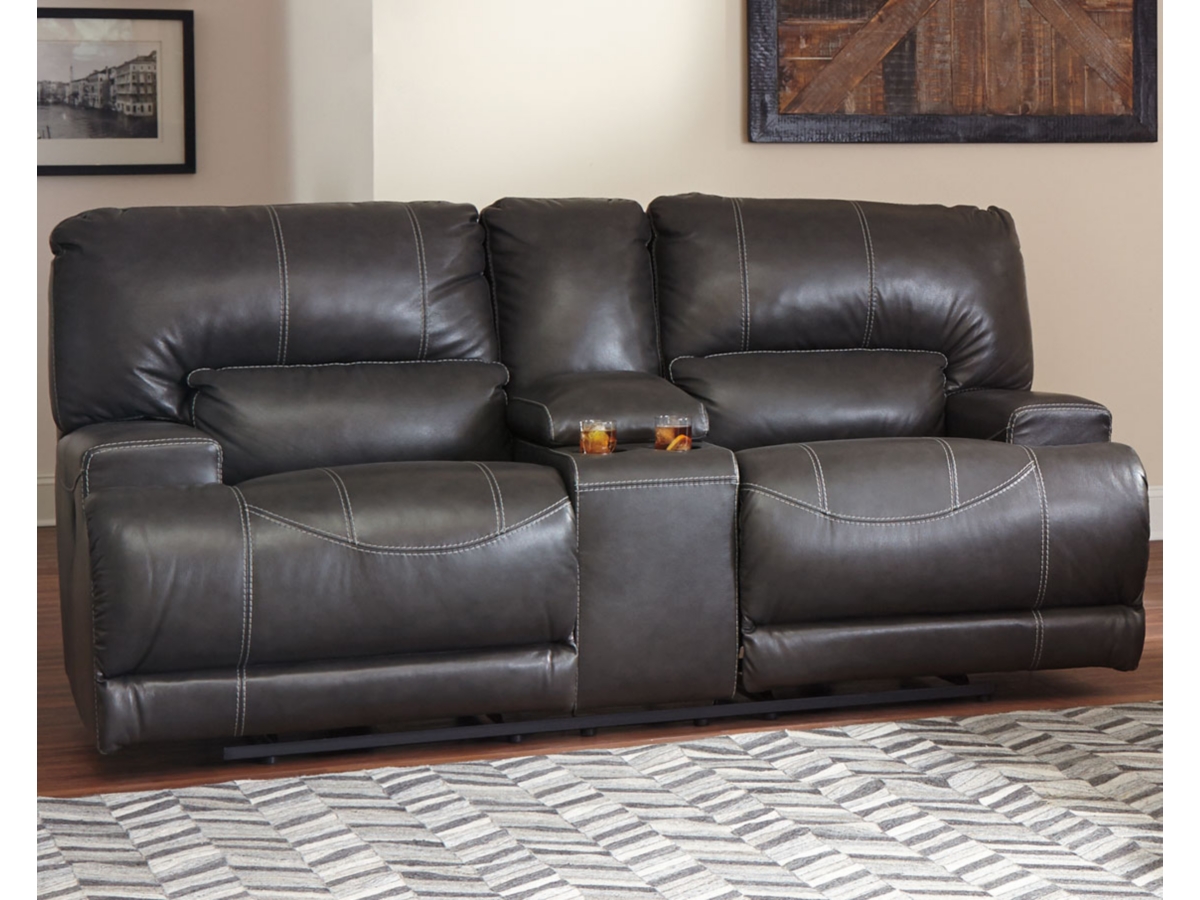 McCaskill Power Leather Reclining Sofa Ashley