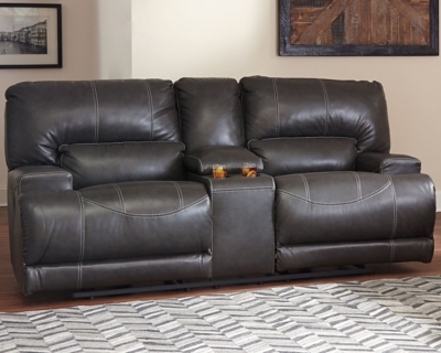 Mccaskill Power Reclining Loveseat With Console Ashley Furniture