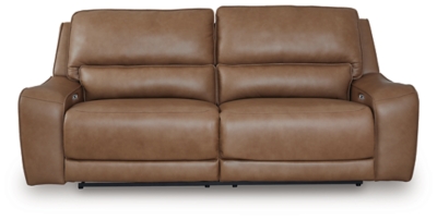 Silverbrooke Power Reclining Sofa, Caramel, large