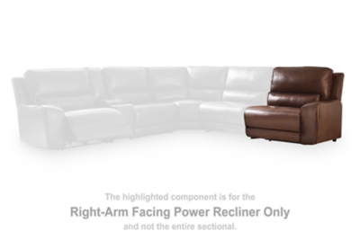 DeepWakes 5-Piece Power Reclining Sectional image 4