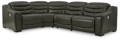 Center Line 4-Piece Power Reclining Sectional, Dark Gray, large