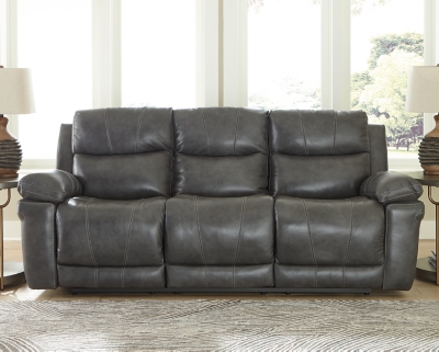 Edmar Power Reclining Sofa, Charcoal, large