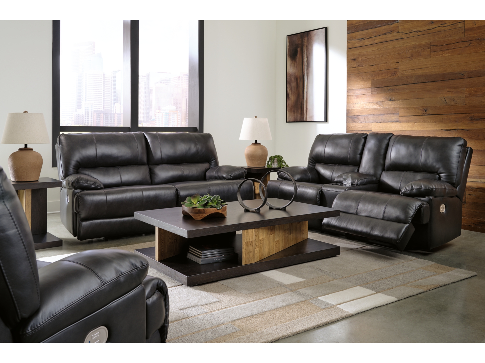 Mountainous Sofa and Loveseat