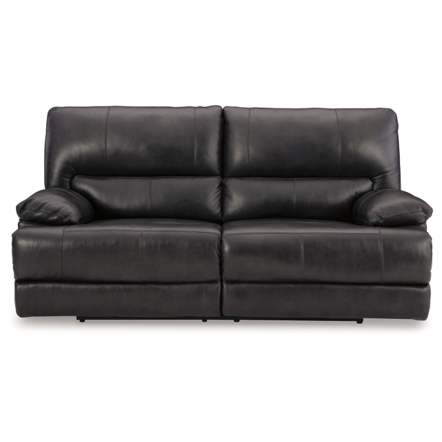 Mountainous Dual Power Leather Reclining Sofa