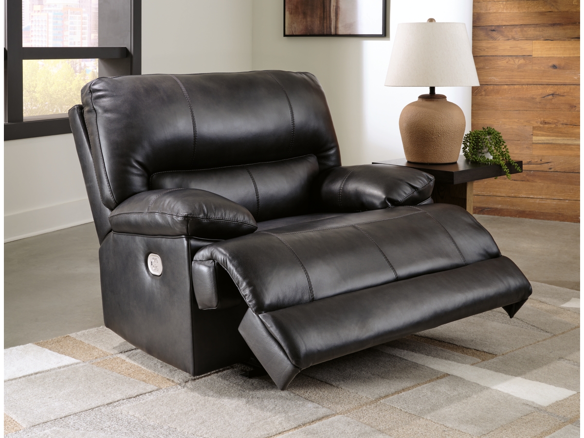 Extra wide leather recliner sale