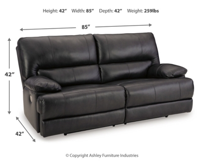 Mountainous Power Reclining Sofa Dimensions