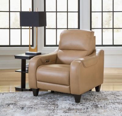 Mosswell Power Recliner, Toffee, rollover