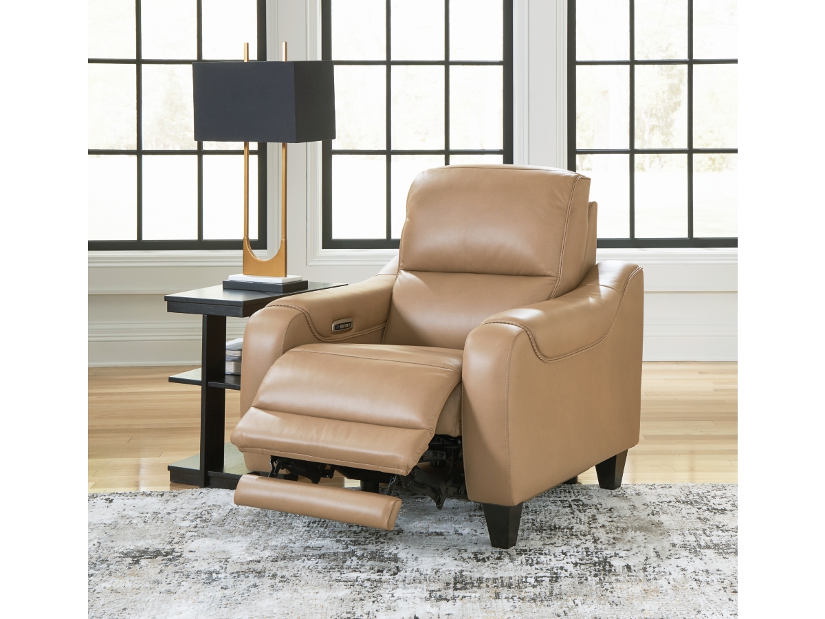 Mosswell Dual Power Leather Recliner | Ashley