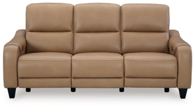 Mosswell Power Reclining Sofa, Toffee, large