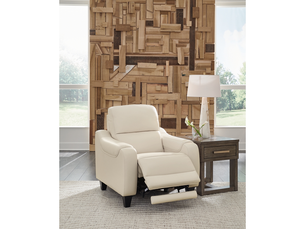 Mosswell Dual Power Leather Recliner | Ashley