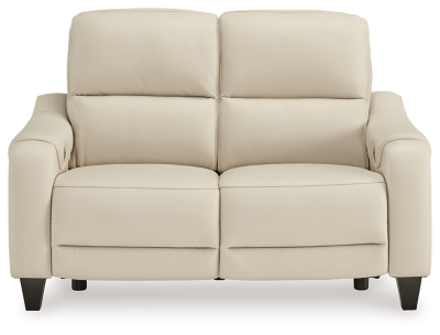 Mosswell Power Reclining Loveseat, Almond, large