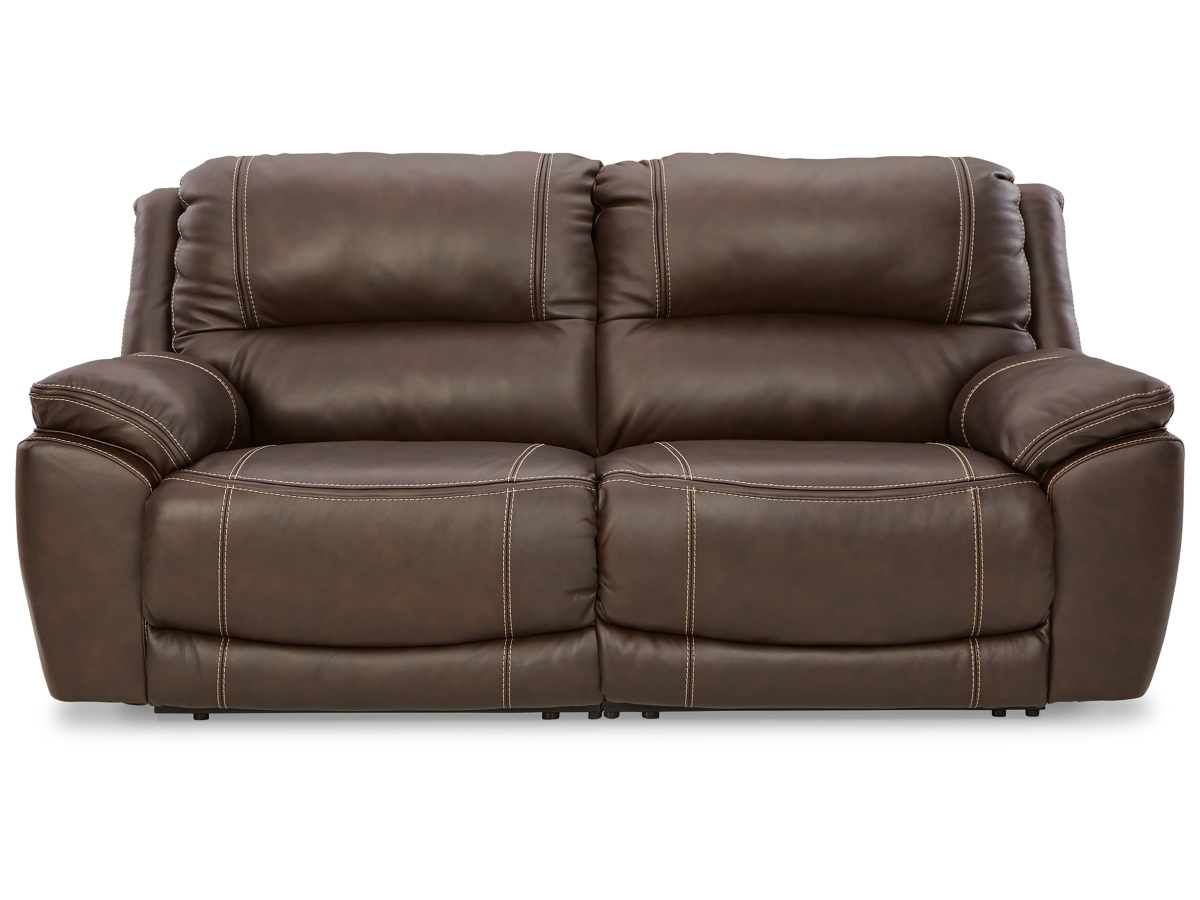 Dunleith 2 Piece Dual Power Leather Reclining Loveseat Ashley