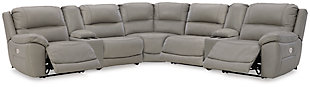 Dunleith 7-Piece Power Reclining Sectional, Gray, large