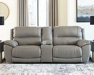 Dunleith 3-Piece Power Reclining Sectional Loveseat with Console, , rollover