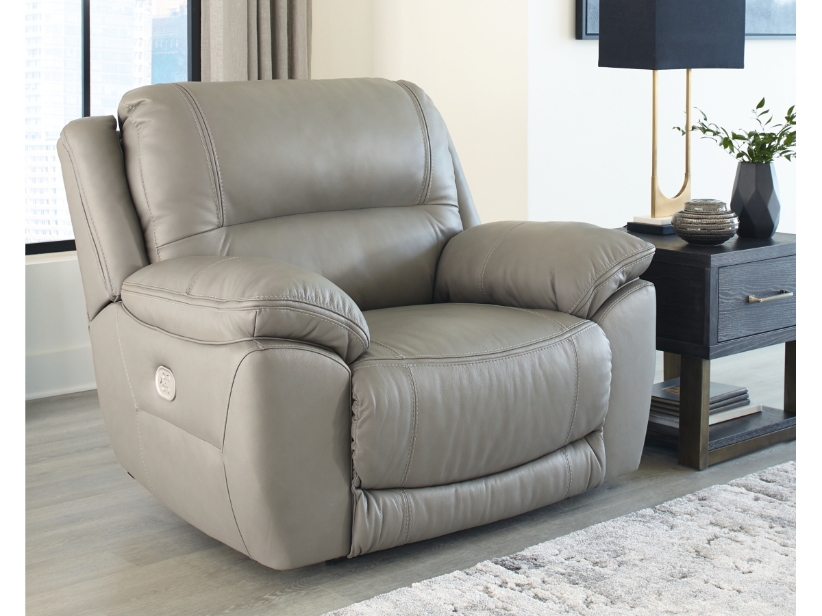Dunleith Oversized Dual Power Leather Recliner | Ashley