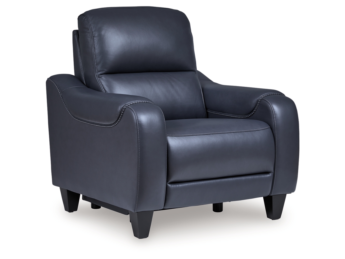 Mercomatic Dual Power Leather Recliner | Ashley
