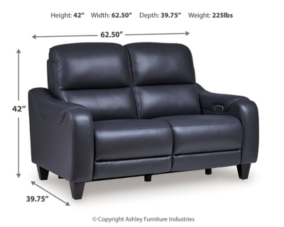 Mercomatic Power Reclining Loveseat Dimensions
