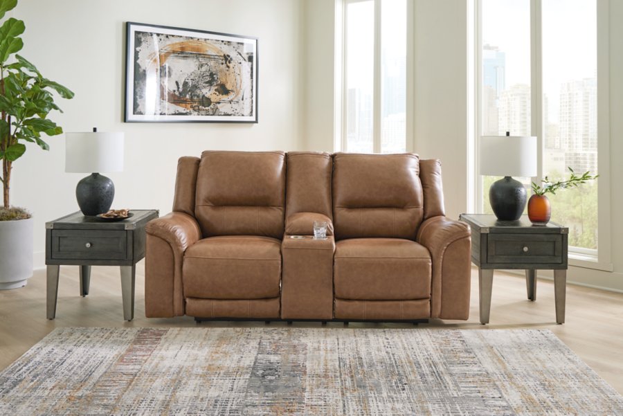 Trasimeno Power Reclining Loveseat with Console - image 1