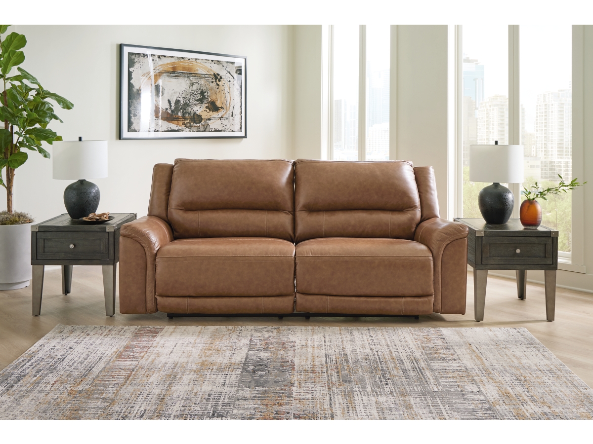 Trasimeno Dual Power Leather Reclining Sofa | Ashley