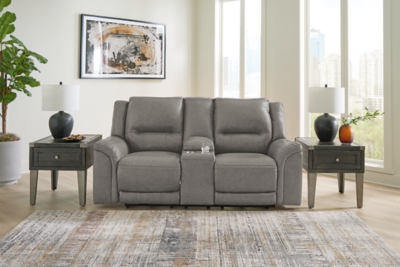Trasimeno Power Reclining Loveseat With Console