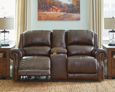 Buncrana Power Reclining Loveseat with Console, , rollover