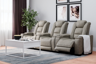 Ashley furniture movie theater outlet seats