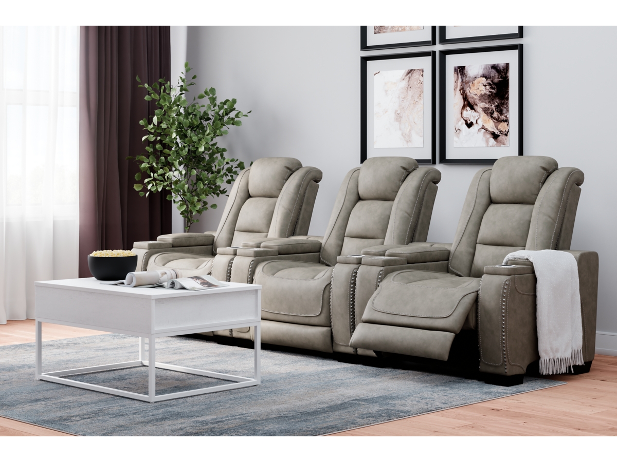 The Man Den 3 Piece Home Theater Seating Ashley