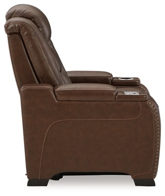 Signature Design by Ashley The Man-Den U8530513 Contemporary Power Recliner  with Adjustable Headrest and Lumbar Support, Furniture and ApplianceMart