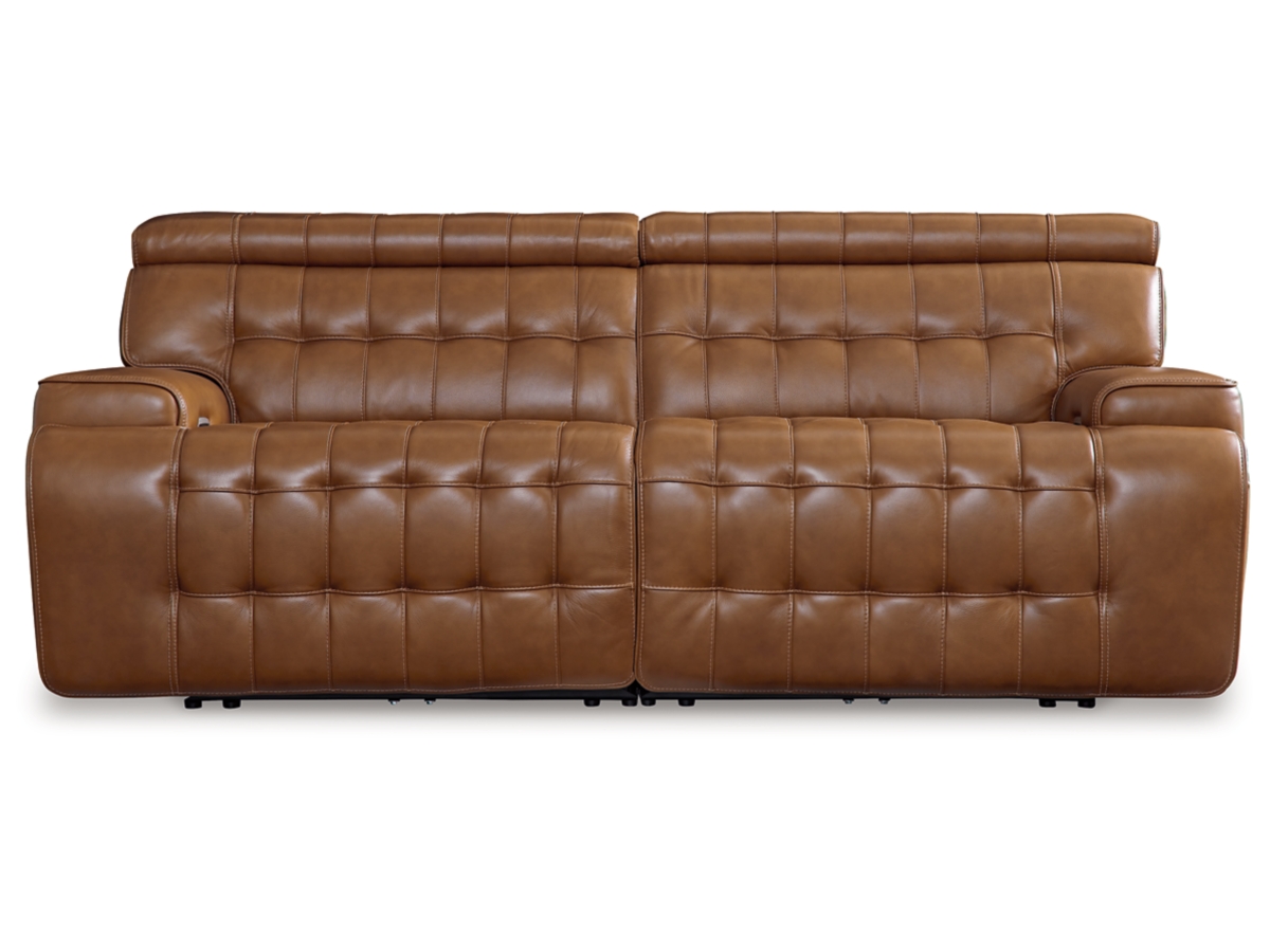 Temmpton Dual Power Leather Reclining Modular Loveseat | Ashley