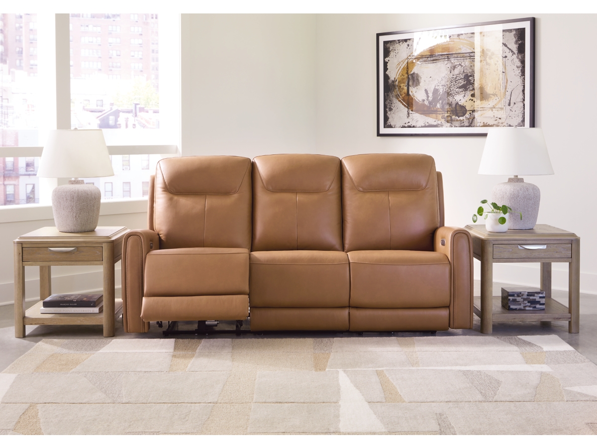 Vaughn triple store power reclining sofa