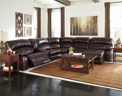 Damacio 6-Piece Reclining Sectional with Chaise and Power, , large